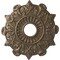 Ekena Millwork Preston Ceiling Medallion (Fits Canopies up to 4"), Hand-Painted Warm Silver, 17 1/2"OD x 4"ID x 1"P CM17PRWSS - alternate 1